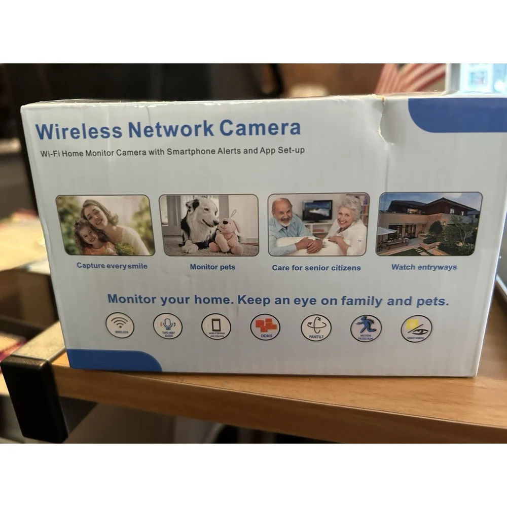 Yiiot Wireless Network Camera Model CB401 White Monitor Your Home, Pets etc.